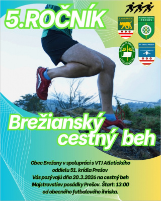 plagát - Brežiansky cestný beh